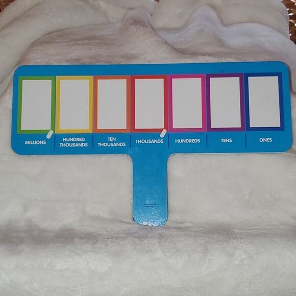 Place Value Dry Erase Paddle Set of 4 Homeschool - Picture 4 of 9